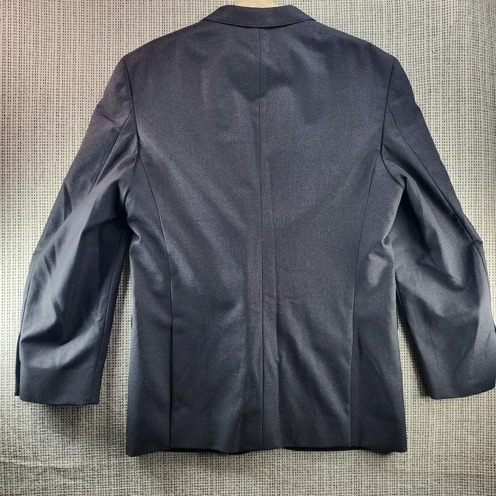 Saks Fifth Avenue‎ Blazer Mens 44R Gray Wool Loro Piana Super 130s Sport Coat